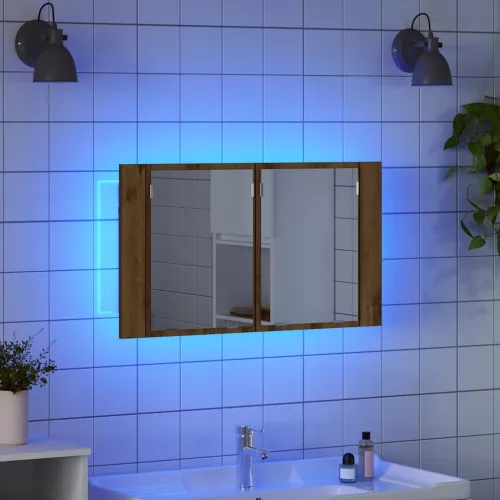  Fürdőszobai tükörszekrény Artisan tölgy 80 x 12 x 45 cm Faanyag