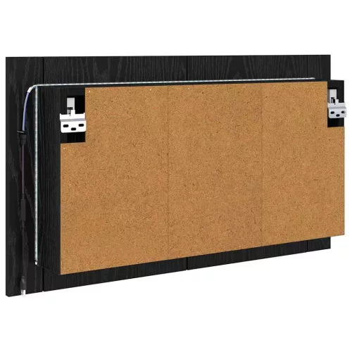  Fürdőszobai tükörszekrény Fekete tölgy 80 x 12 x 45 cm Faanyag