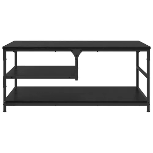  Dohányzóasztal Fekete tölgy 90 x 49 x 40 cm Faanyag