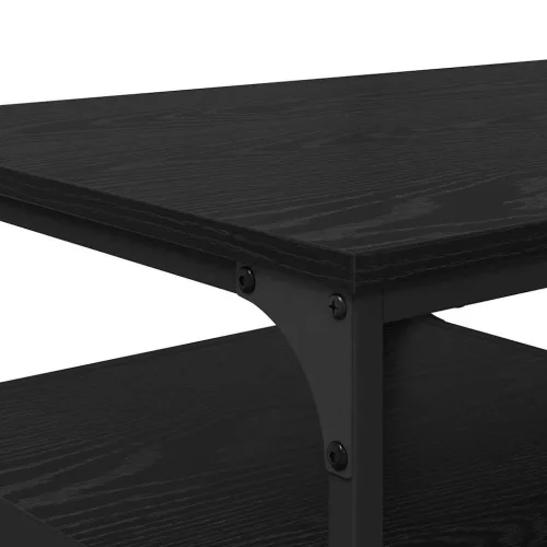  Dohányzóasztal Fekete tölgy 90 x 49 x 40 cm Faanyag