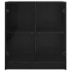  Oldalsó szekrény Fekete tölgy 68 x 37 x 75,5 cm Faanyag