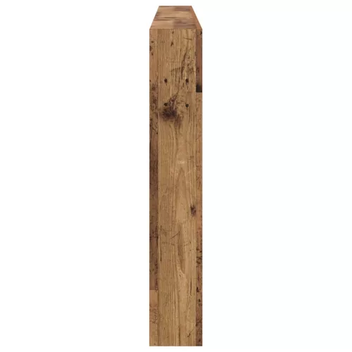  Fejtámla LED -es lámpákkal Öreg fa 200 x 17 x 102 cm Faanyag