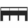  Fejtámla polcokkal Fekete tölgy 200 x 17 x 102 cm Faanyag