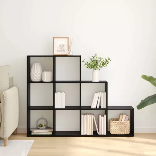  Szobaelválasztó könyvespolc Fekete tölgy 137,5 x 29 x 103,5 cm