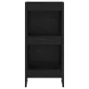  Könyvespolc Fekete tölgy 80 x 30 x 155 cm Faanyag