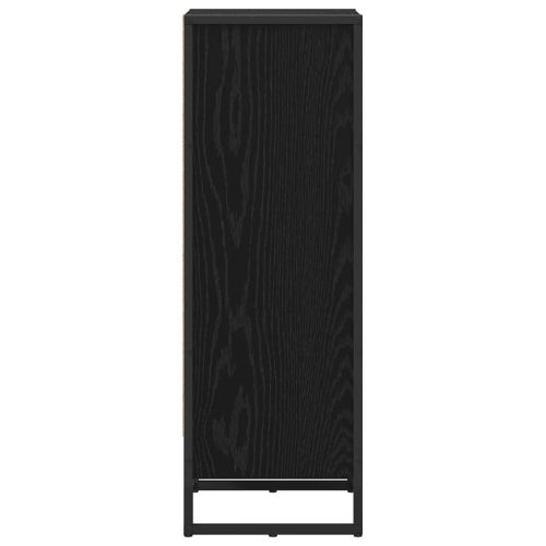  Könyvespolc Fekete tölgy 80 x 30 x 155 cm Faanyag