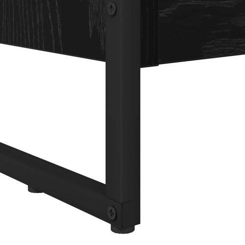  Könyvespolc Fekete tölgy 80 x 30 x 155 cm Faanyag