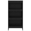  Könyvespolc Fekete tölgy 80 x 30 x 155 cm Faanyag