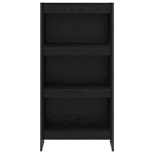  Könyvespolc Fekete tölgy 80 x 30 x 155 cm Faanyag