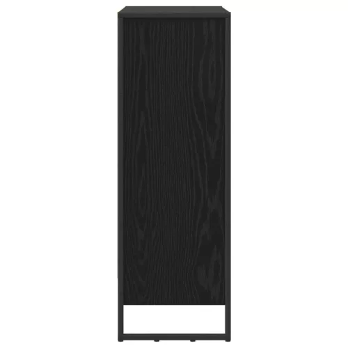  Könyvespolc Fekete tölgy 80 x 30 x 155 cm Faanyag