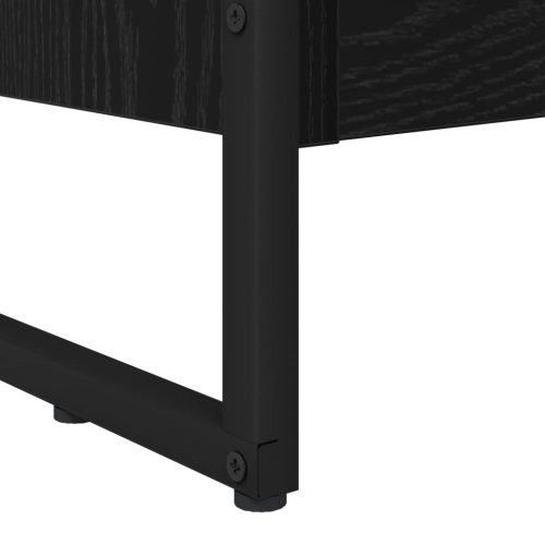  Könyvespolc Fekete tölgy 80 x 30 x 155 cm Faanyag