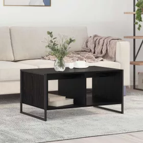  Dohányzóasztal Fekete tölgy 80 x 50 x 40 cm Faanyag