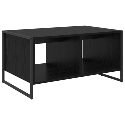  Dohányzóasztal Fekete tölgy 80 x 50 x 40 cm Faanyag