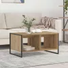  Dohányzóasztal Művészi tölgy 80 x 50 x 40 cm Faanyag