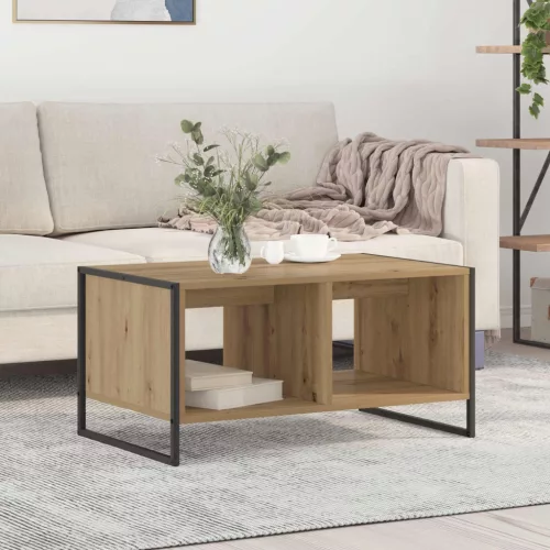  Dohányzóasztal Művészi tölgy 80 x 50 x 40 cm Faanyag