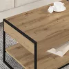 Dohányzóasztal Művészi tölgy 80 x 50 x 40 cm Faanyag