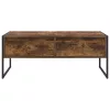  Dohányzóasztal fiókkal Füstös tölgy 100 x 46 x 40 cm Faanyag