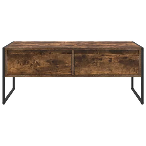  Dohányzóasztal fiókkal Füstös tölgy 100 x 46 x 40 cm Faanyag