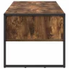  Dohányzóasztal fiókkal Füstös tölgy 100 x 46 x 40 cm Faanyag