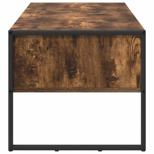  Dohányzóasztal fiókkal Füstös tölgy 100 x 46 x 40 cm Faanyag