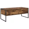  Dohányzóasztal fiókkal Füstös tölgy 100 x 46 x 40 cm Faanyag