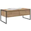  Dohányzóasztal fiókkal Művészi tölgy 100 x 46 x 40 cm Faanyag