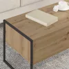  Dohányzóasztal fiókkal Művészi tölgy 100 x 46 x 40 cm Faanyag