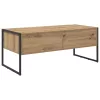  Dohányzóasztal fiókkal Művészi tölgy 100 x 46 x 40 cm Faanyag