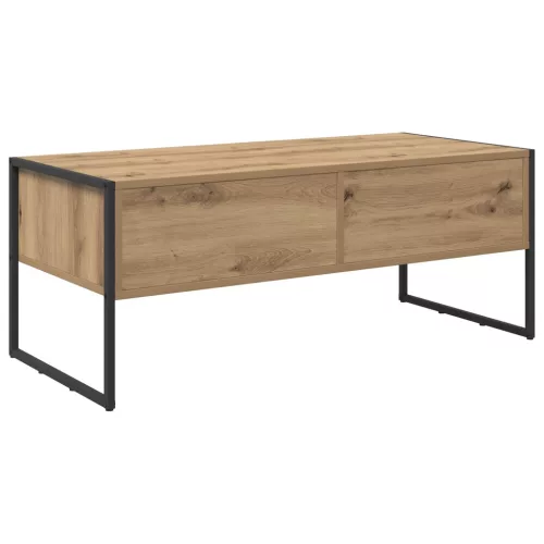  Dohányzóasztal fiókkal Művészi tölgy 100 x 46 x 40 cm Faanyag