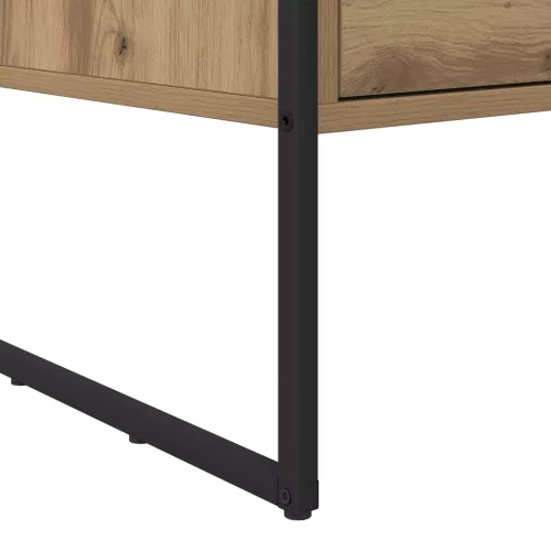  Dohányzóasztal fiókkal Művészi tölgy 100 x 46 x 40 cm Faanyag