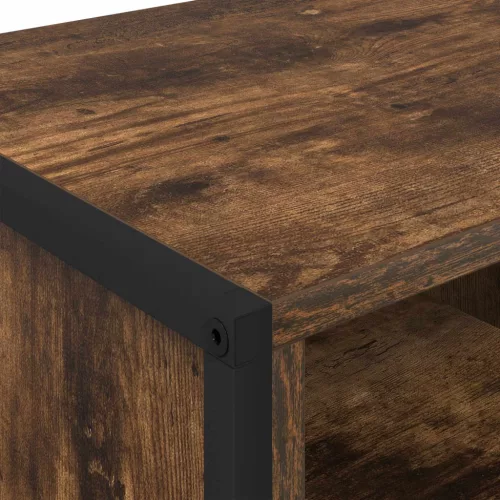  Cipőszekrény tárolóval Füstös tölgy 60 x 35 x 44 cm Faanyag