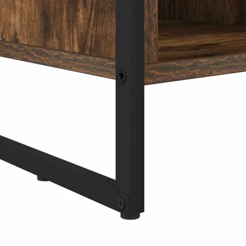  Cipőszekrény tárolóval Füstös tölgy 60 x 35 x 44 cm Faanyag