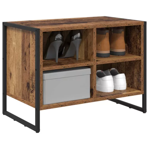  Cipőszekrény tárolóval Öreg fa 60 x 35 x 44 cm Faanyag