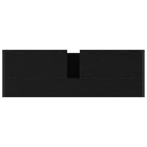  Fürdőszoba Székény ajtóval Fekete tölgy 90 x 30 x 60 cm Faanyag