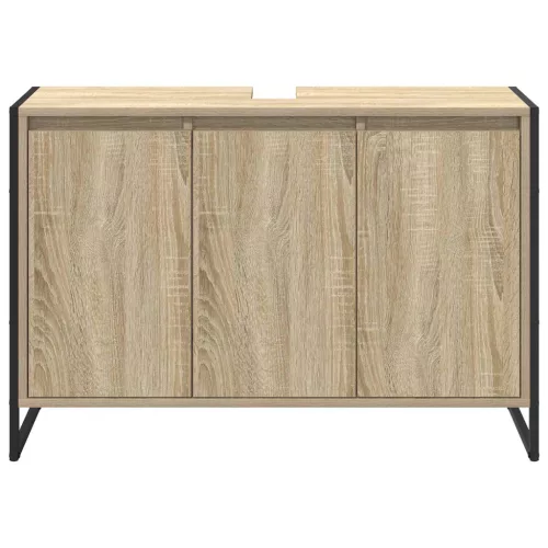  Fürdőszoba Székény tárolóval Sonoma 90 x 30 x 60 cm Faanyag