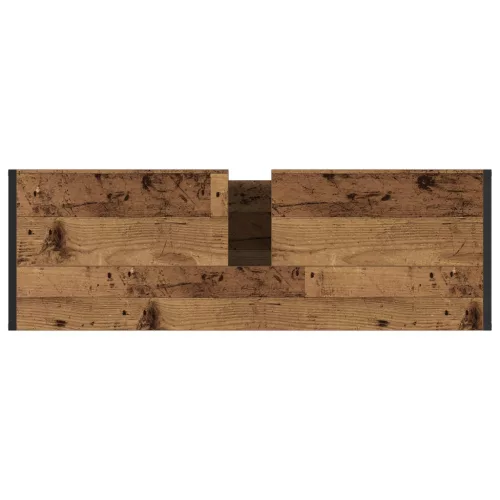  Fürdőszoba Székény tárolóval Öreg fa 90 x 30 x 60 cm Faanyag