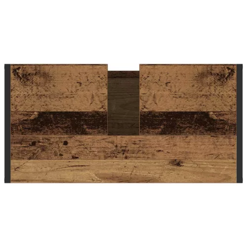  Fürdőszoba Székény tárolóval Öreg fa 60 x 30 x 60 cm Faanyag