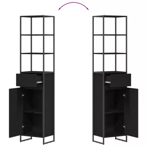  Fürdőszoba Székény Fekete tölgy 40 x 30 x 180 cm Faanyag