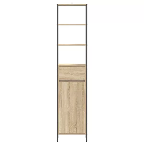  Fürdőszoba Székény fiókkal Sonoma 40 x 30 x 180 cm Faanyag