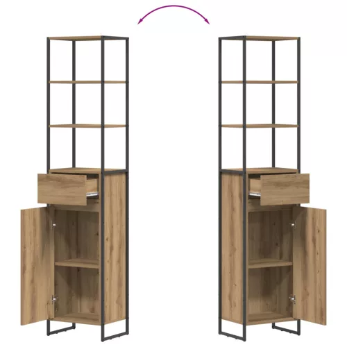  Fürdőszoba Székény Művészi tölgy 40 x 30 x 180 cm Faanyag