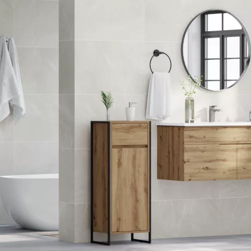  Fürdőszoba Székény Művészi tölgy 40 x 30 x 100 cm Faanyag