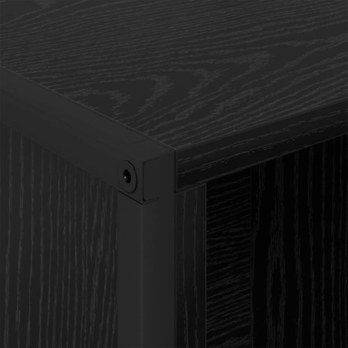  Könyvespolc Fekete tölgy 99.5 x 30 x 108.5 cm Faanyag