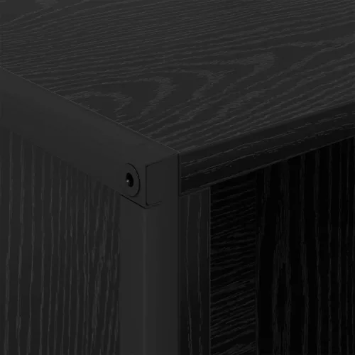  Könyvespolc Fekete tölgy 99.5 x 30 x 108.5 cm Faanyag