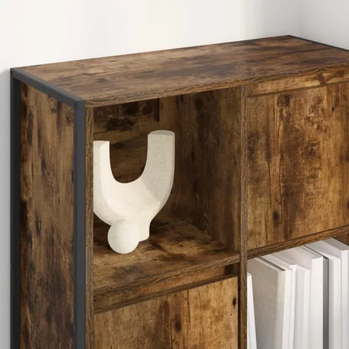  Könyvespolc Füstös tölgy 68 x 30 x 108.5 cm Faanyag