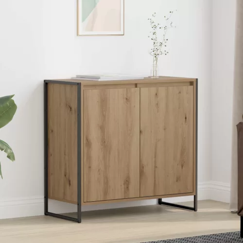  Oldalsó szekrény Művészi tölgy 79 x 36 x 75 cm Faanyag