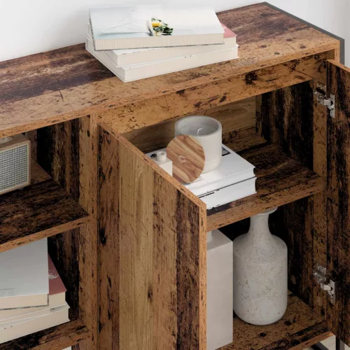  Oldalsó szekrény Öreg fa 96.5 x 30 x 75 cm Faanyag