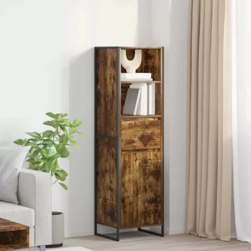  Könyvespolc fiókkal Füstös tölgy 43 x 36 x 150,5 cm Faanyag