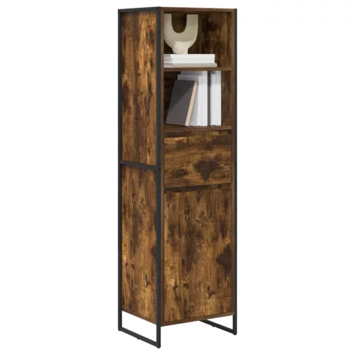  Könyvespolc fiókkal Füstös tölgy 43 x 36 x 150,5 cm Faanyag