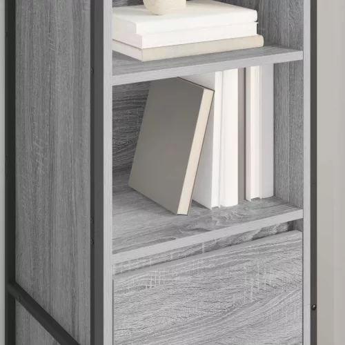  Könyvespolc fiókkal Szürke Sonoma 43 x 36 x 150,5 cm Faanyag