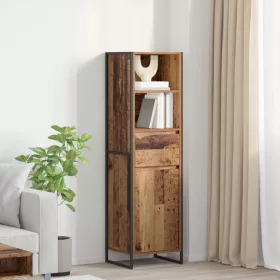  Könyvespolc fiókkal Öreg fa 43 x 36 x 150,5 cm Faanyag